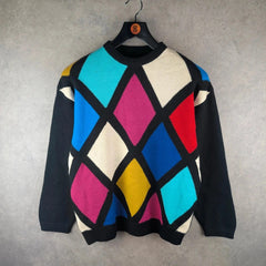 Vintage Jumper Mens XL Extra Large 80s Hand Knitted