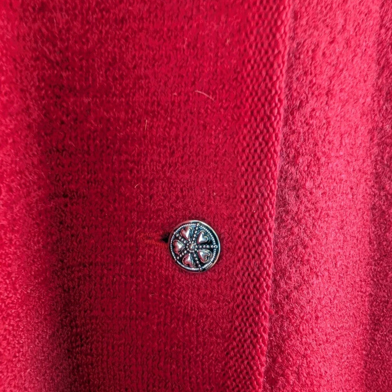 Gleneagles Vintage Wool Cardigan Womens Size 14 Red