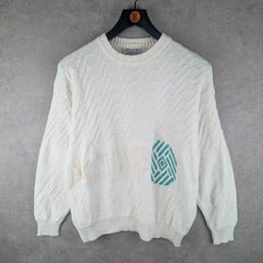 Jacques Jumper Mens Medium M Knitted Vintage 80s Pullover