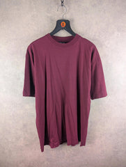 Blue Thunder T-Shirt Mens Large L Y2K Deadstock Burgundy Short Sleeve