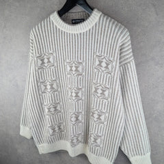 St Michael Jumper Mens L Large Knitted Vintage Retro Pullover