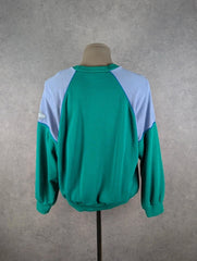 Lotto Jumper Men’s Medium Green Vintage 90s Embroidered Crewneck Sweatshirt