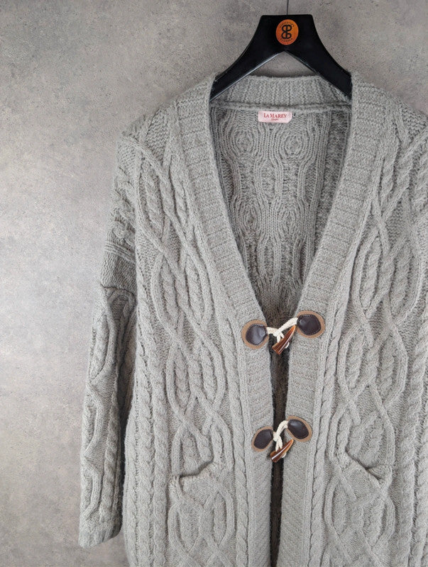 La Marey Cardigan Womens 2XL XXL Grey Knitted Jumper