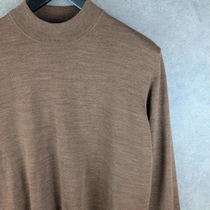 Maerz Jumper Mens Large L Brown Knitted Merino Wool