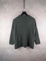 Rabens Saloner Jumper Womens Small S Green Selvi Alpaca Wool