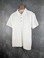 Jack Wolfskin Polo Shirt Mens Medium M White Short Sleeve