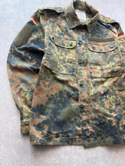 German Military Jacket Men’s Small Flecktarn Camo 2008 Army Combat Field Shirt