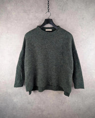 Rabens Saloner Jumper Womens Small S Green Selvi Alpaca Wool