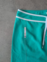 Y2K Animal Shorts Women’s Large Green Surf Skate Summer Beach