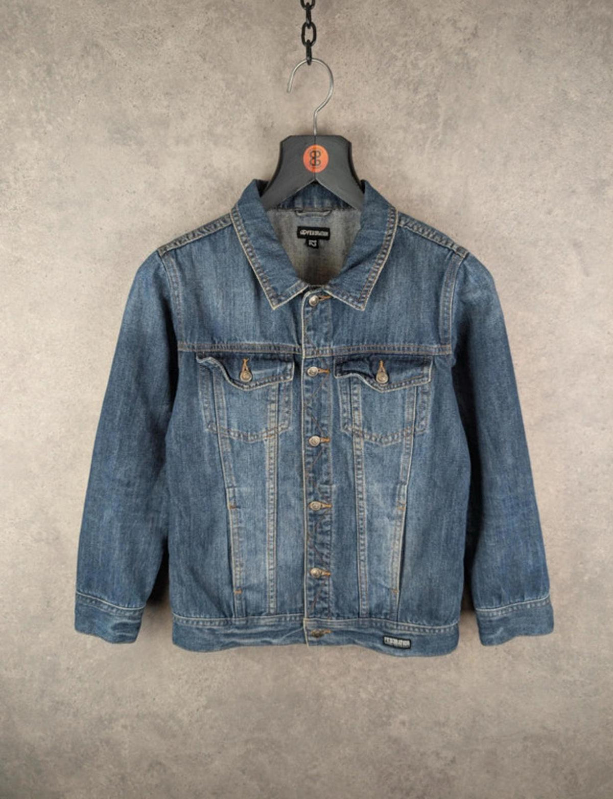 Federation Jacket Women L Large Blue Denim Y2K
