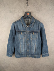 Federation Jacket Women L Large Blue Denim Y2K