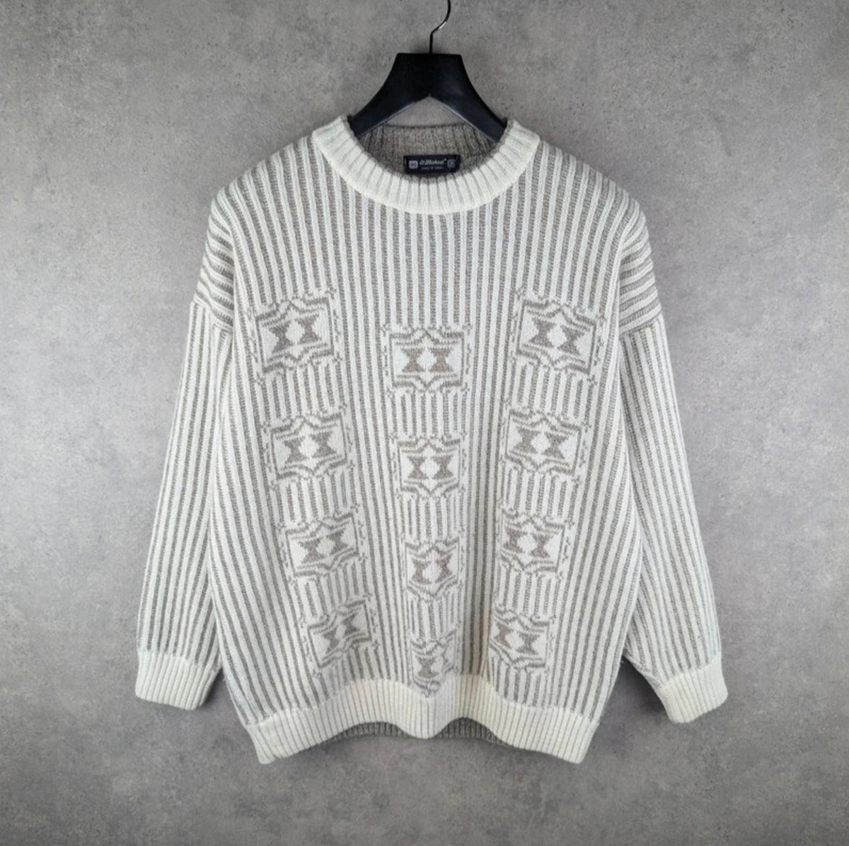 St Michael Jumper Mens L Large Knitted Vintage Retro Pullover