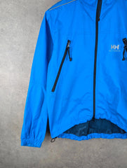 Hello Hansen Jacket Mens Small S Blue Waterproof Packable Full Zip