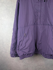 Vintage Coat Mens XL XXL Pullover Smock Purple 80s