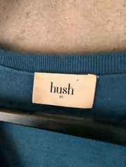 Hush Jumper Womens Extra Small XS Blue Lowenna Linen Pullover