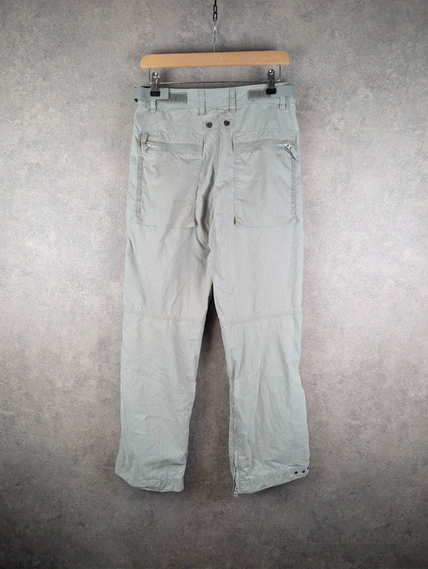 Next Trousers Mens W30 L31 Stone Y2K Gorpcore Tech Cargo
