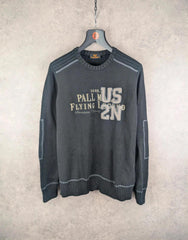 Pall Mall Jumper Mens M Medium Black Knitted Y2K