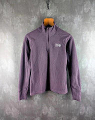 Mountain Hardwear Jumper Womens Small S Lilac Quarter Zip Fleece Pullover
