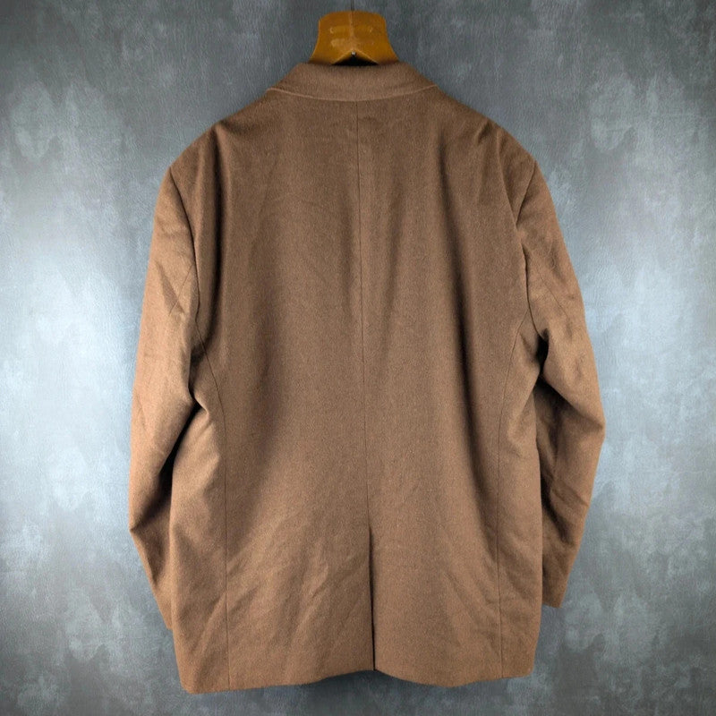 Gianfrate Jacket Mens XL Extra Large Brown Blazer Double Breasted Smart