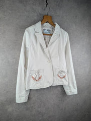 Immortelle Jacket Womens Medium M Cream Y2K