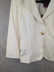Red Valentino Jacket Womens L Large Cream Blazer