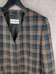 Windsmoor Jacket Womens Large L Tartan Blazer Country