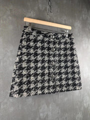 Silvian Heach Skirt Womens S Small Black/White