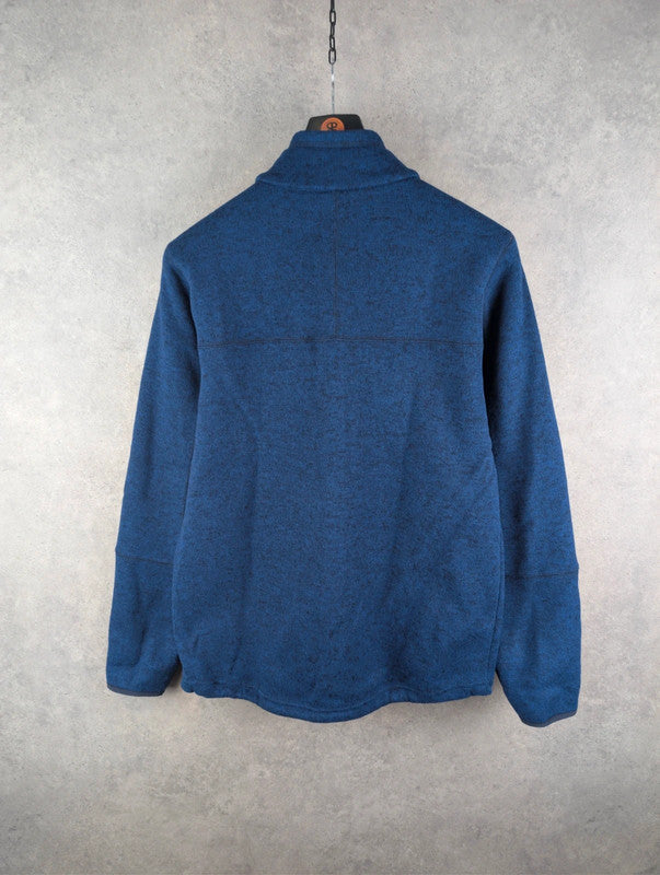 Orvis Jumper Mens Medium M Blue Fleece Full Zip Trout Bum