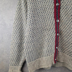 L.L. Bean Jumper Womens L Large Vintage 80s Wool Button-Up Cardigan