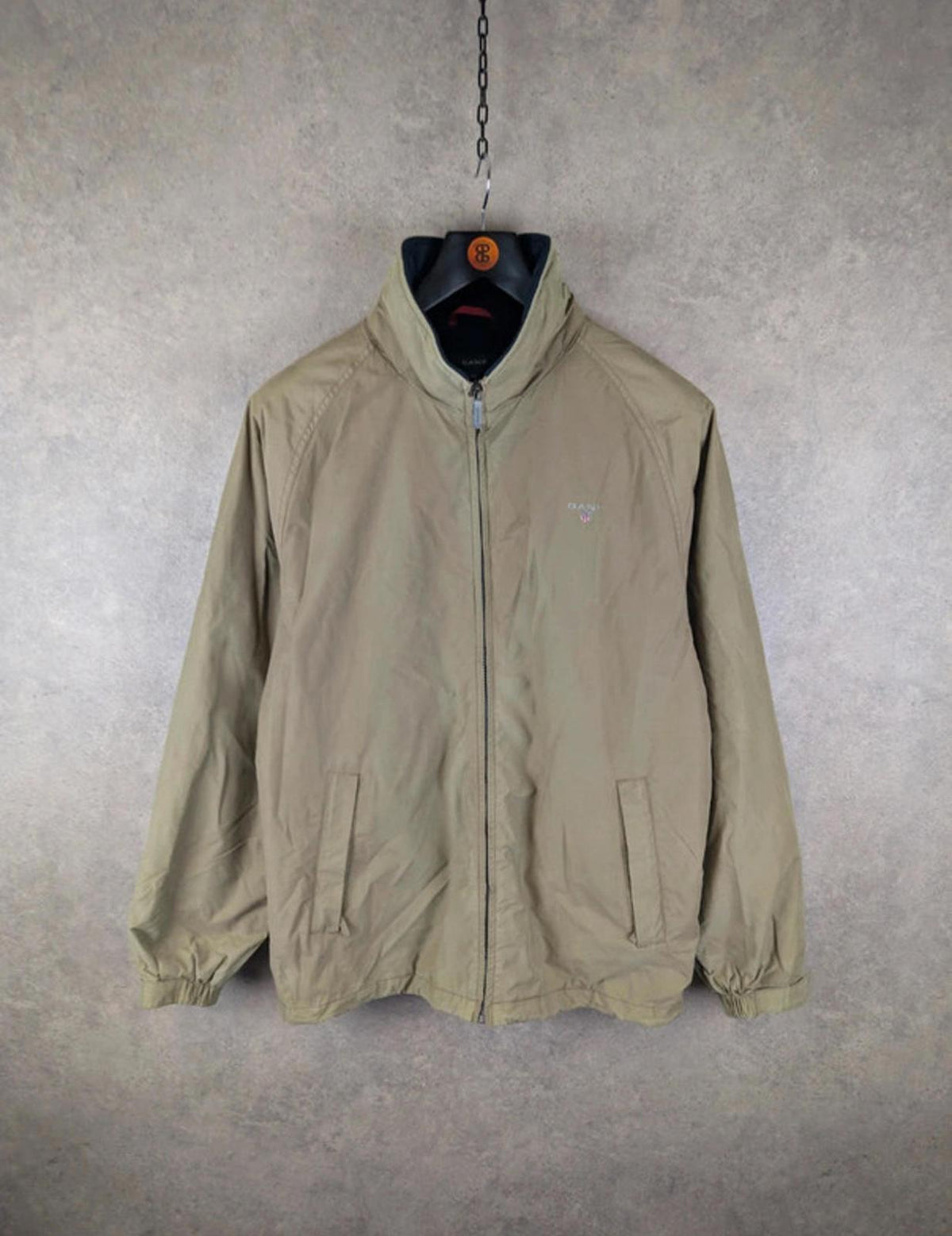 Gant Jacket Mens M Medium Beige Vintage 90s Fleece