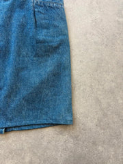 Vintage 1990s Denim Midi Skirt Women’s Small Blue Jean Festival Country Western
