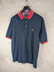 Tommy Hilfiger Polo Shirt Mens L  Large Vintage Golf Retro