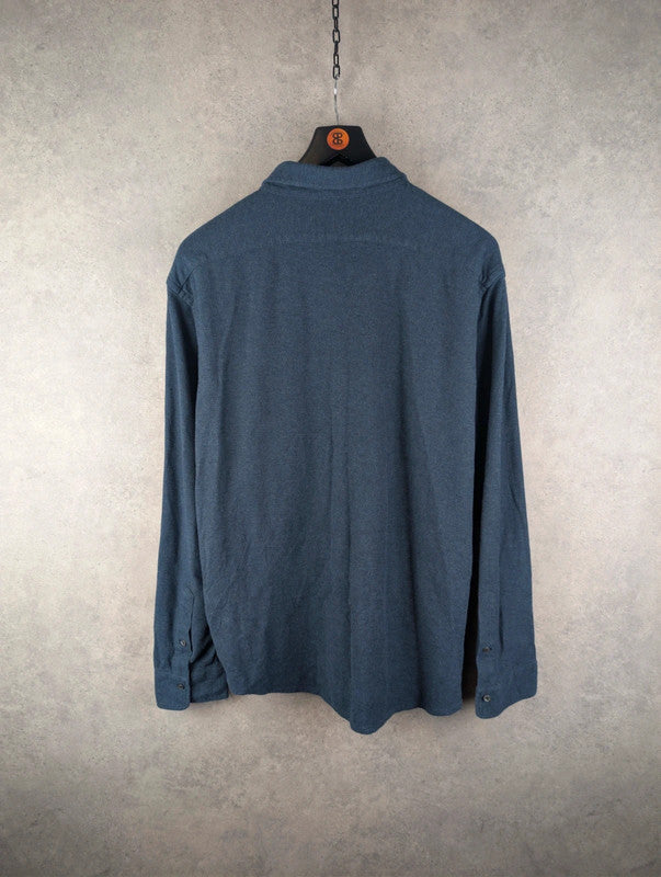 Ralph Lauren Shirt Mens XXL 2XL Navy Long Sleeve Cotton