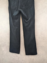 Armani Trousers Womens W27 L28 Black Corduroy Straight High Waist