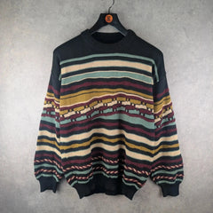 Vintage Jumper Mens XL Knitted Vintage Italian Coogi Style