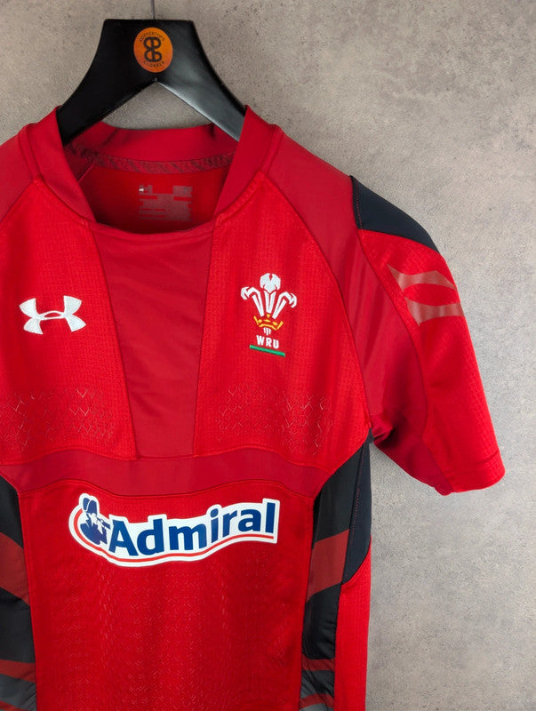 Under Armour Shirt Mens Medium M Red Rugby Union Home