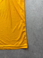 Vintage 1980s Italian Cycling Jersey Men’s Small Yellow Quarter Zip Sportswear