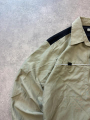 Clockhouse Shirt Men’s Medium Green Utility Technical Workwear Long Sleeve