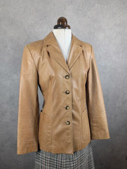 Leather Sound Y2K Leather Jacket Women’s Extra Small Tan Tailored