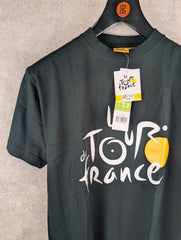 Tour de France T-Shirt Mens Small S Black Print Official