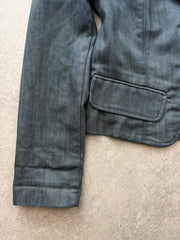 Class Denim Y2K Blazer Women’s Small Blue Fitted Tailored Made In Italy