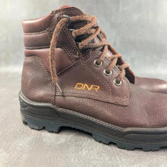 DNR Boots Mens UK Size 7 Brown Safety Steel Toe Caps
