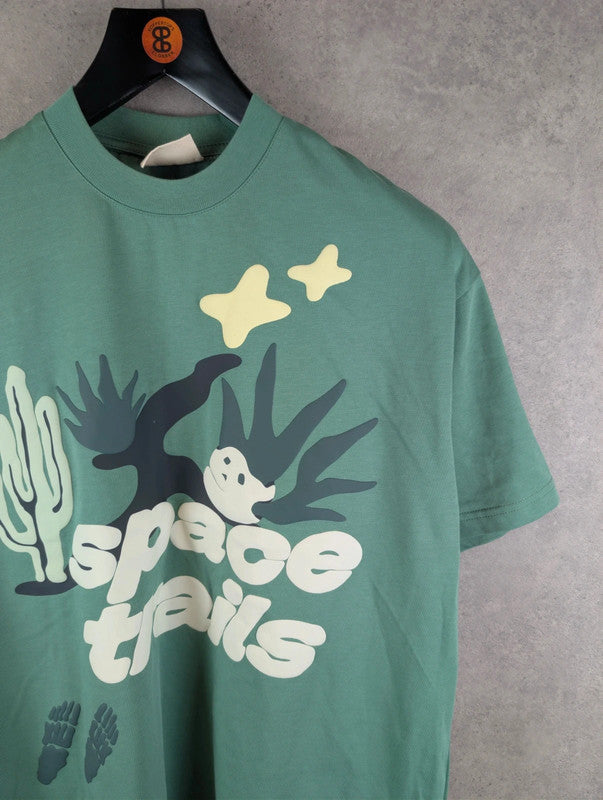 Broken Planet T-Shirt Mens Large L Green Short Sleeve