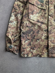 Vintage Italian Military Overshirt Men's XL Camouflage Field Jacket Utility