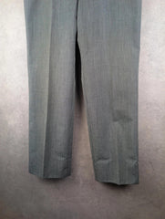 Moss Trousers Mens W36 L30 Vintage Grey Pinstripe