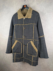 Teddy Smith Coat Womens M Medium Vintage Y2K Afghan