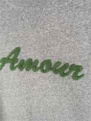 Quo Vardis Jumper Womens Large L Amour Embroidered Grey