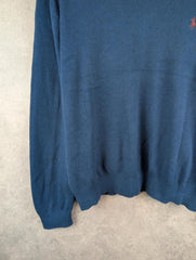 Ralph Lauren Jumper Mens Extra Large XL Navy Vintage 90s Pullover
