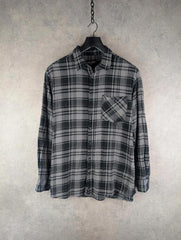 Great Stone Shirt Mens 2XL XXL Regular Checked Flannel Vintage Cotton