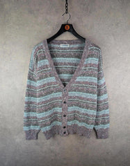 Artmo Jumper Mens XL Extra Large Vintage Cardigan Cotton Linen Italy